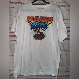 Mario Kart Graphic Tee - White NWOT - Size‎ Medium